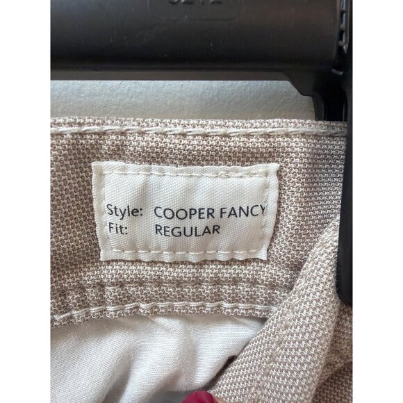 Brax Mens Cooper Fancy Regular Fit Beige Trousers 34x32 Cotton Blend - Picture 4 of 6